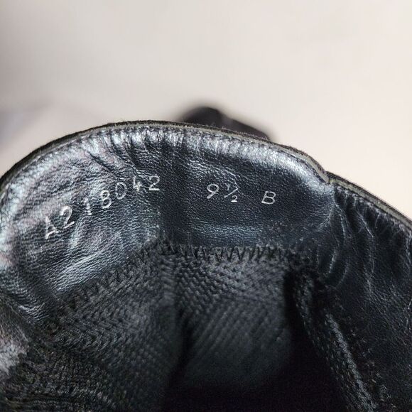 Stuart Weitzman Woman's Lace Up Combat Boots Black Size 9.5B Shoes Side Zip up - Picture 3 of 14